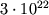 $3\cdot 10^{22}$